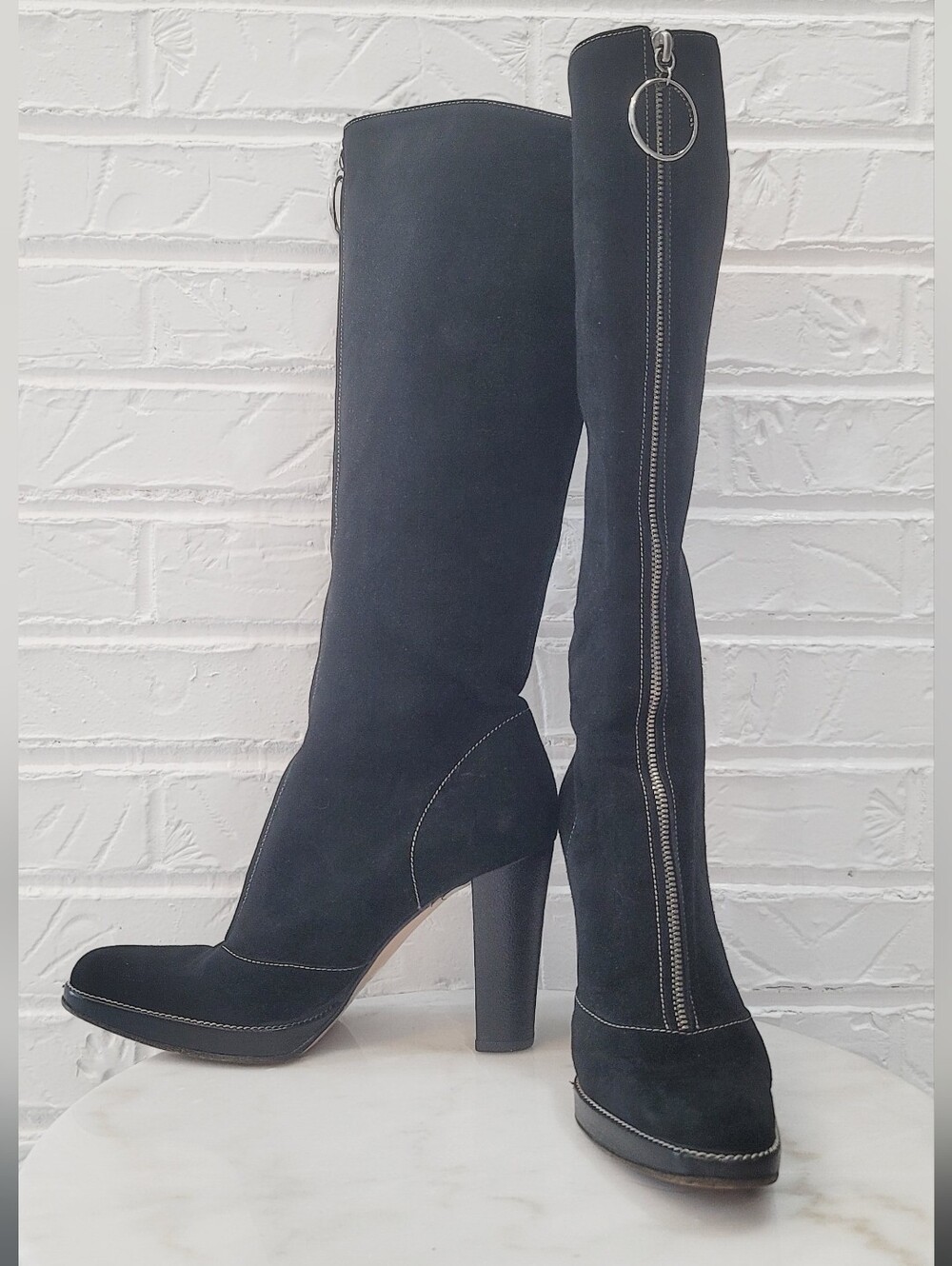 SERGIO ROSSI suede boots size 35.5